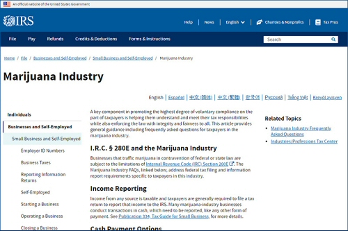 December 2025 executive order moves marijuana to Schedule III eliminating IRS 280E tax obligations.