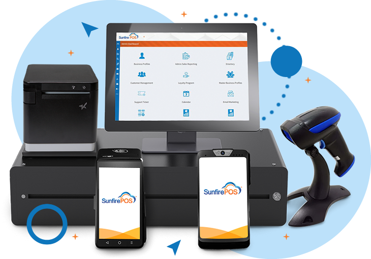 Sunfire POS cloud based point of sale software and All In One retail business management solutions for CBD, garden centers, vape shops and other retailers.